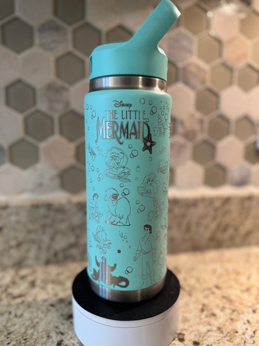 Little Mermaid Full wrap Yeti Waterbottle