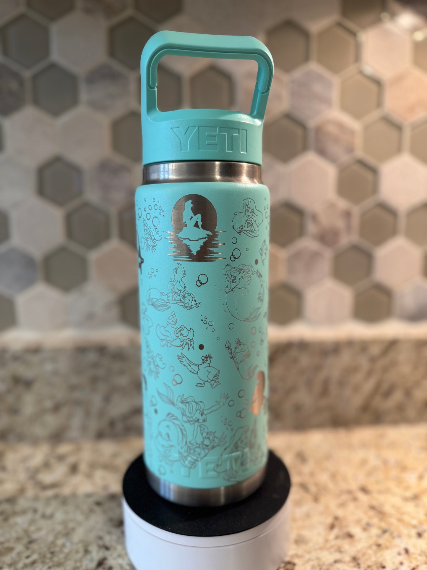 Little Mermaid Full wrap Yeti Waterbottle