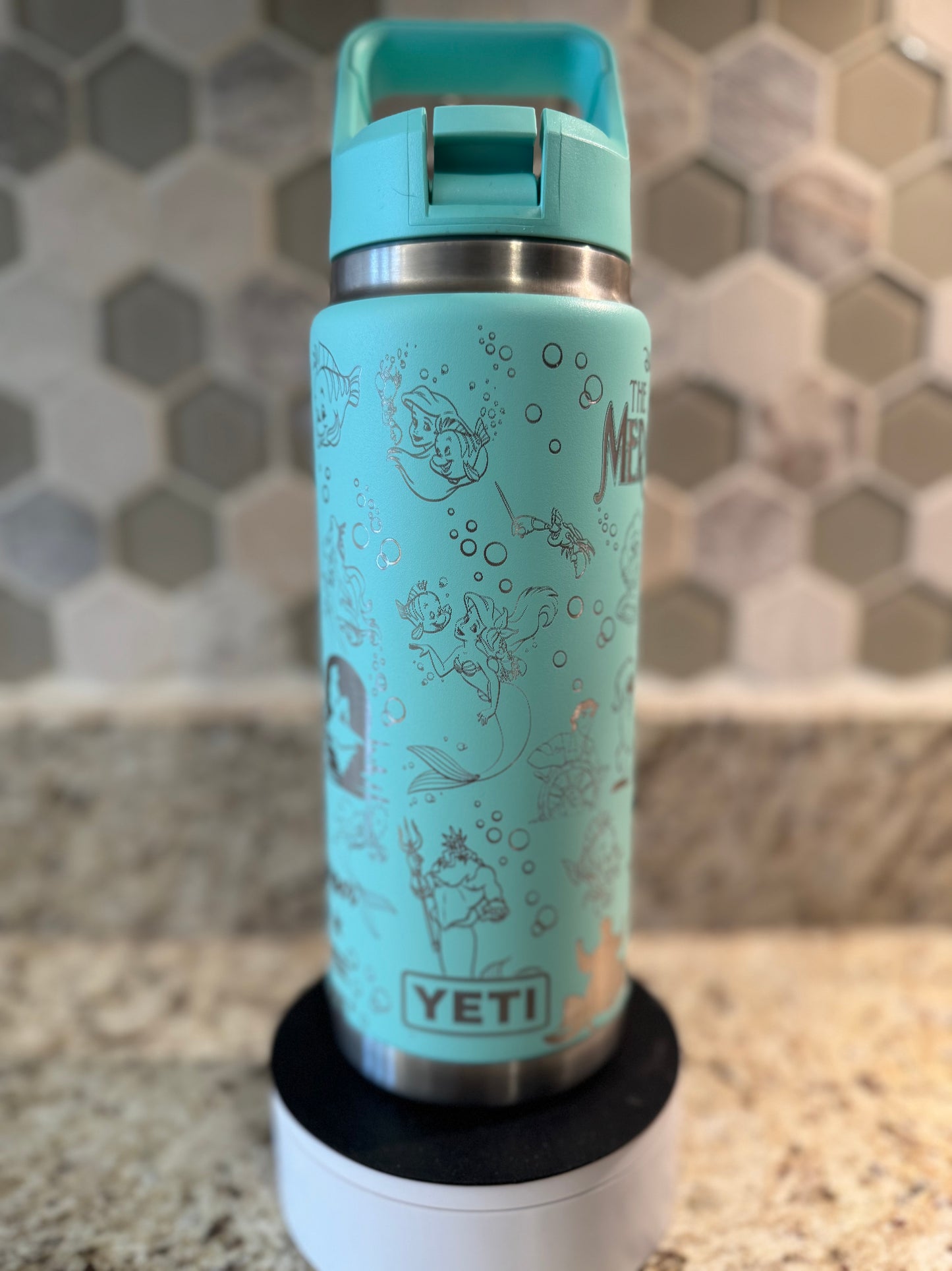 Little Mermaid Full wrap Yeti Waterbottle