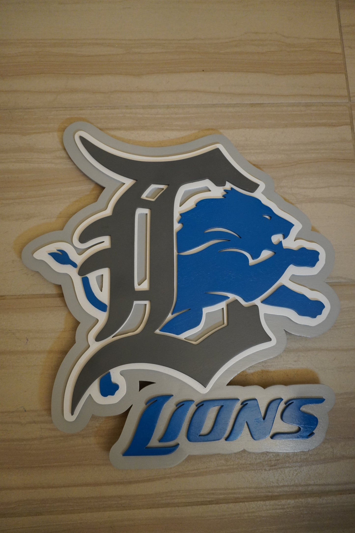 3D Custom Teams wooden sign (large)