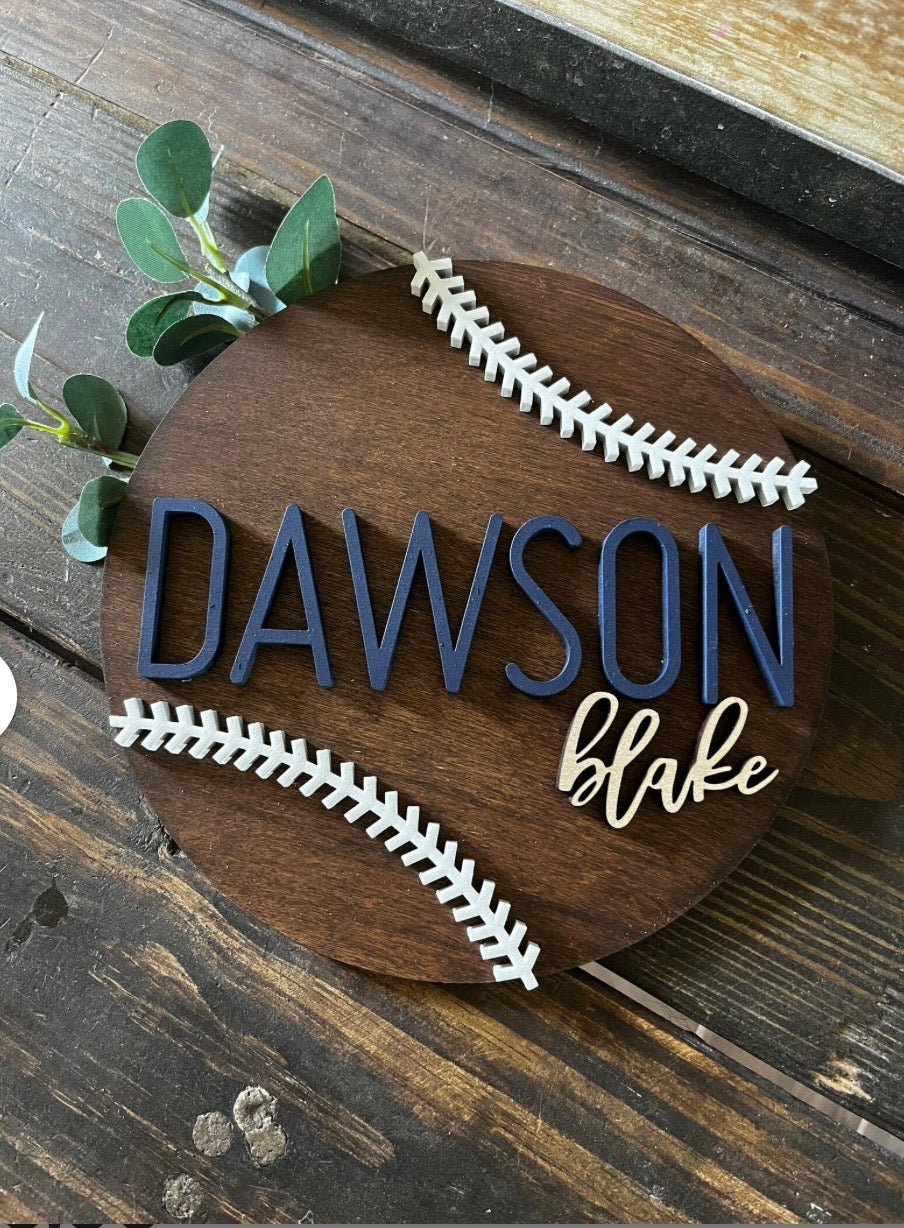 Custom nursery Sign (All wood)