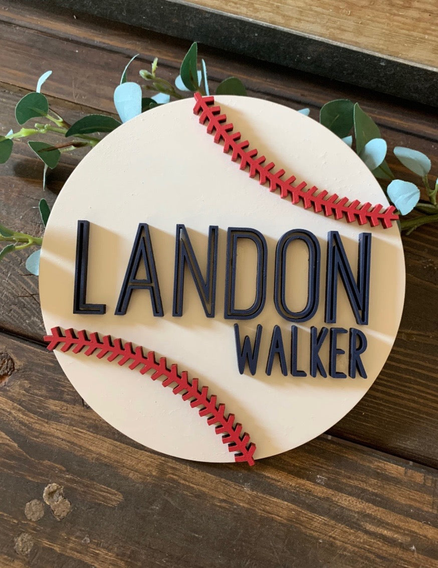 Custom nursery Sign (All wood)