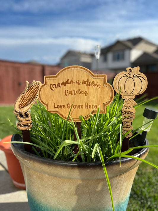 Custom garden signs