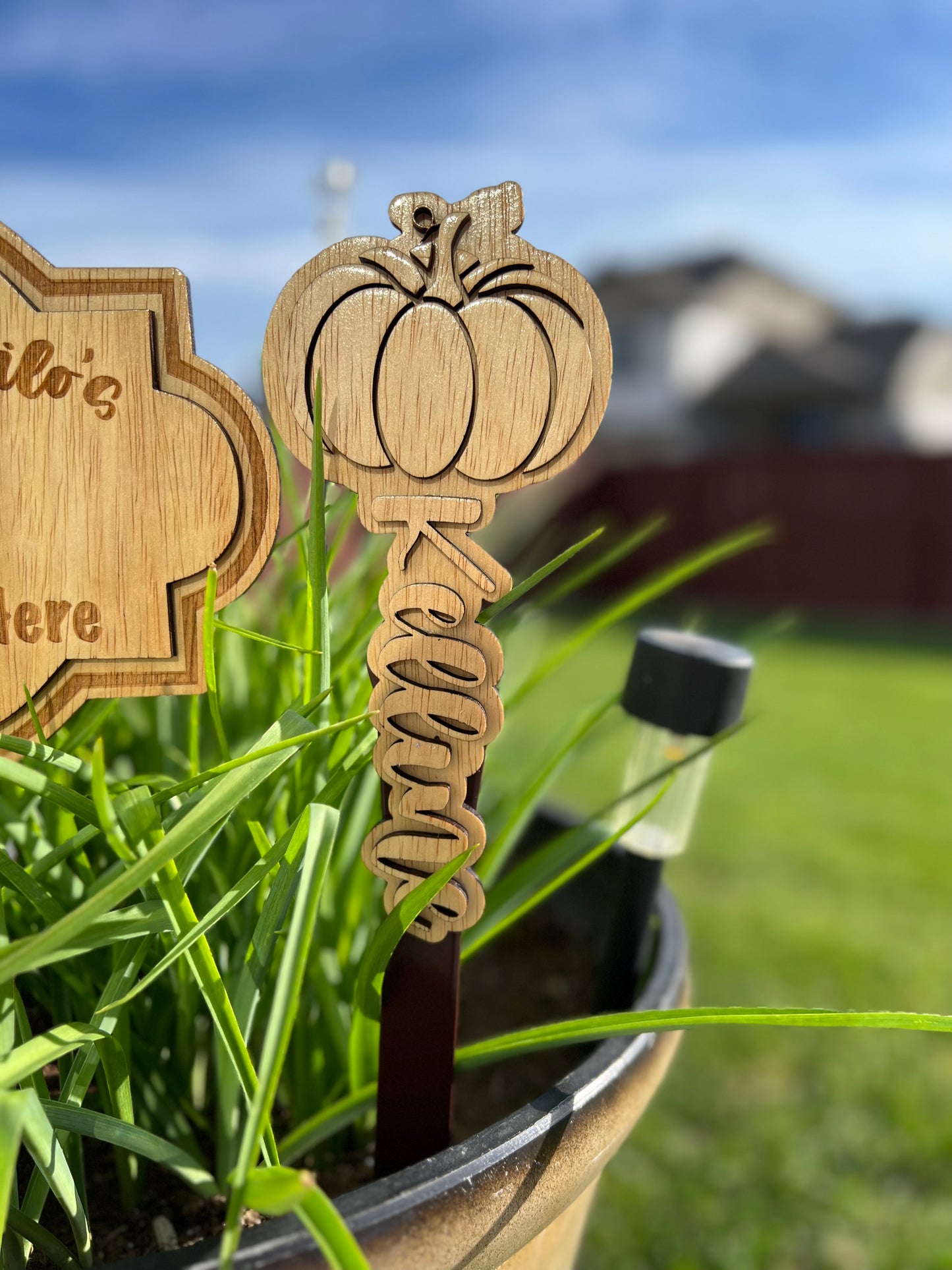 Custom garden signs