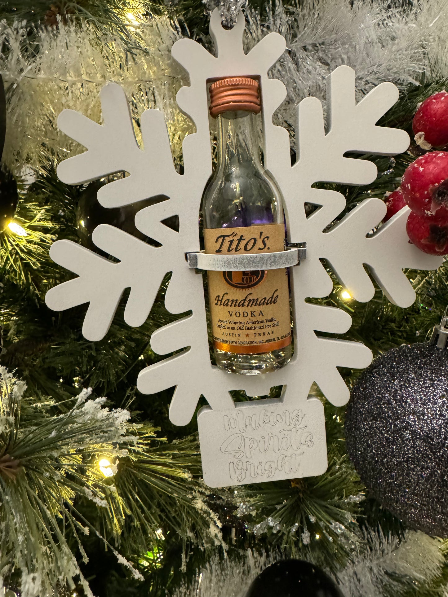 Xmas shot holder ornament (each)