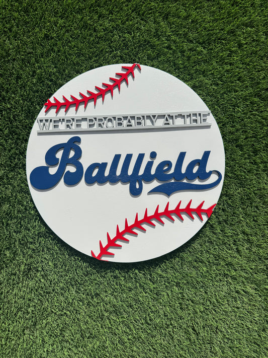 Baseball/Softball field welcome sign