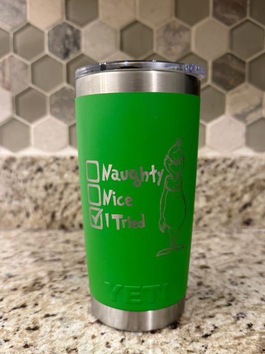 Grinch 20oz Yeti coffee mug