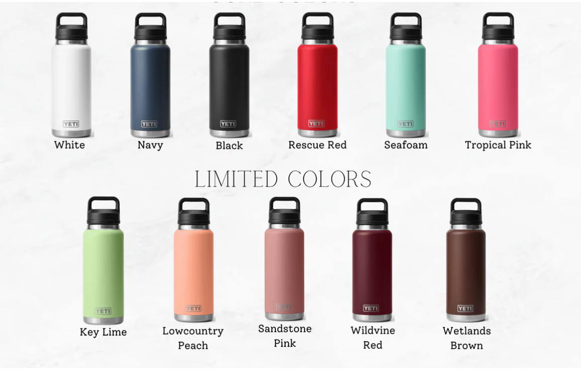 Custom Yeti engraved tumblers