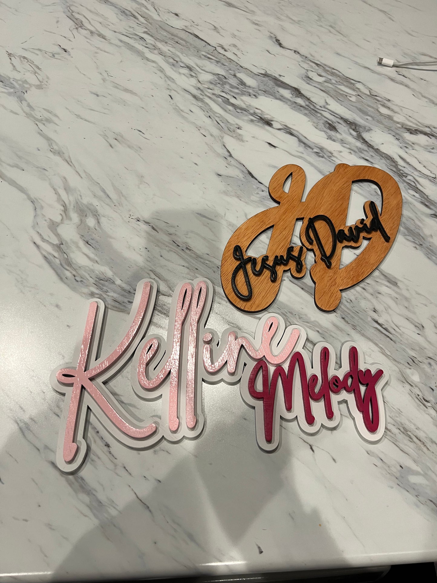 Custom Name Signs Die Cut 10"