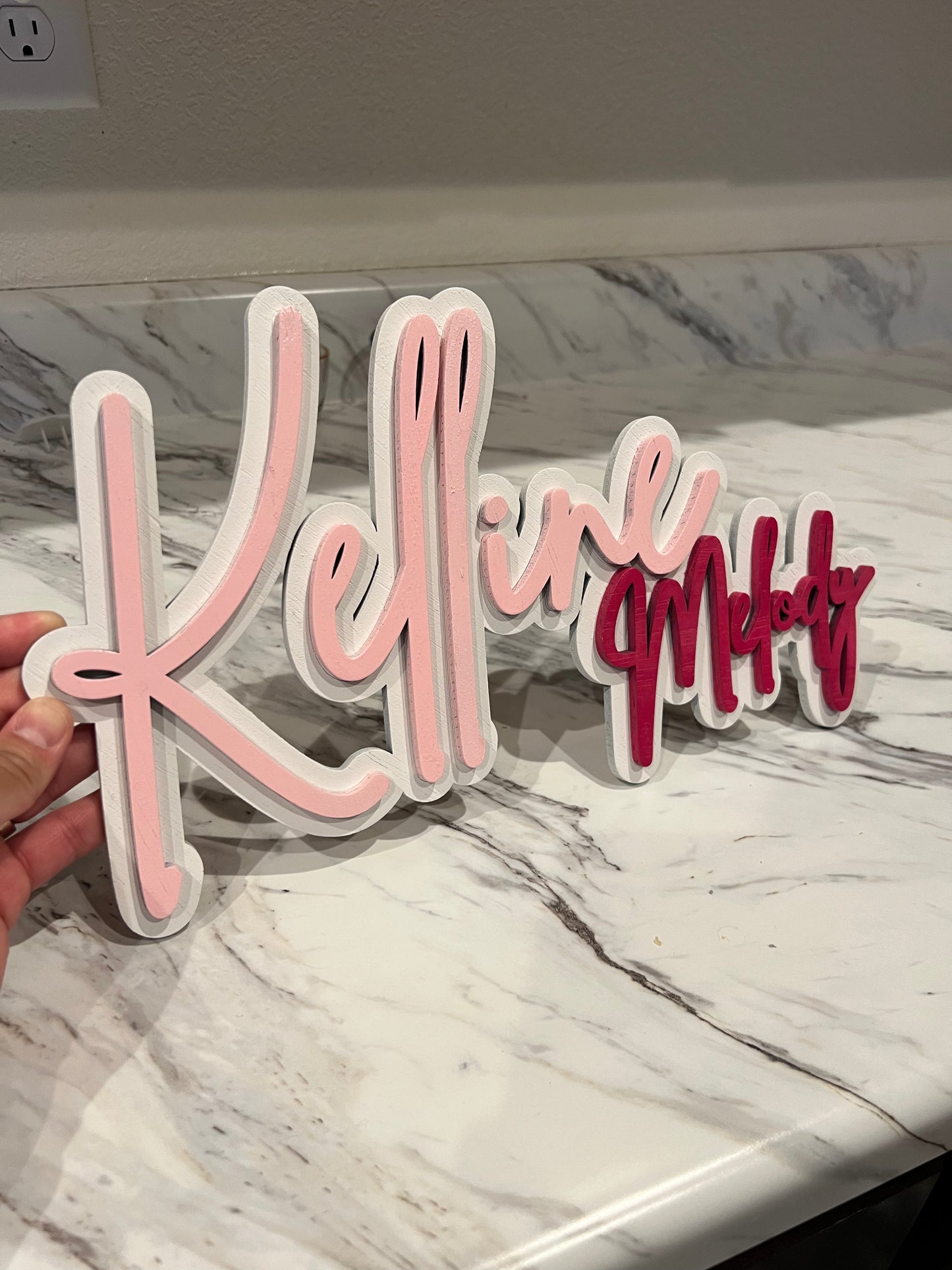 Custom Name Signs Die cut 18"