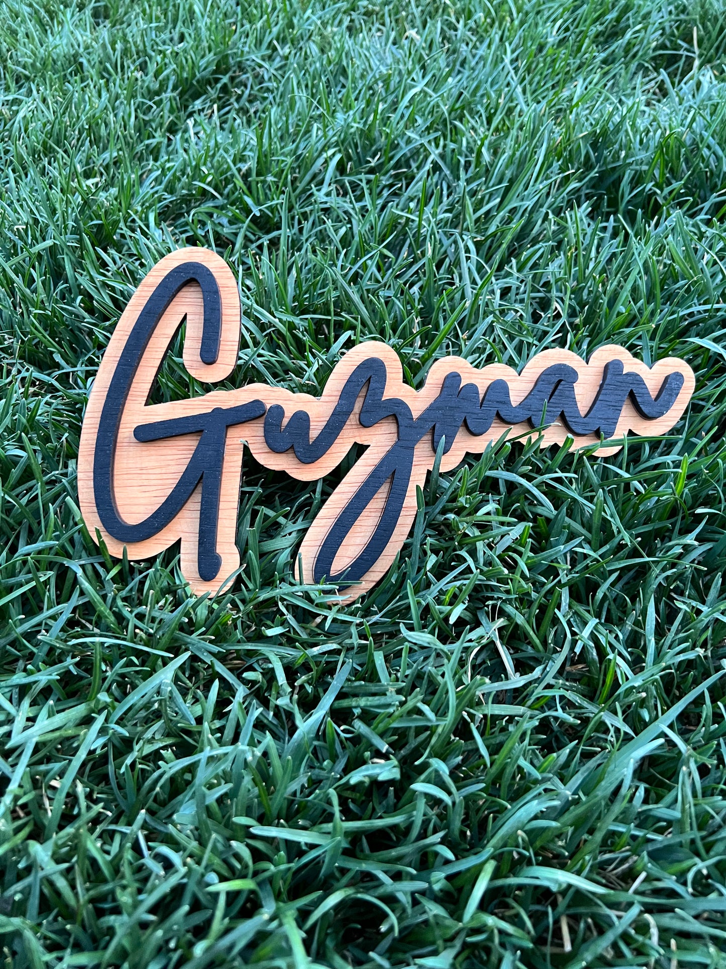 Custom Name Signs Die Cut 12"