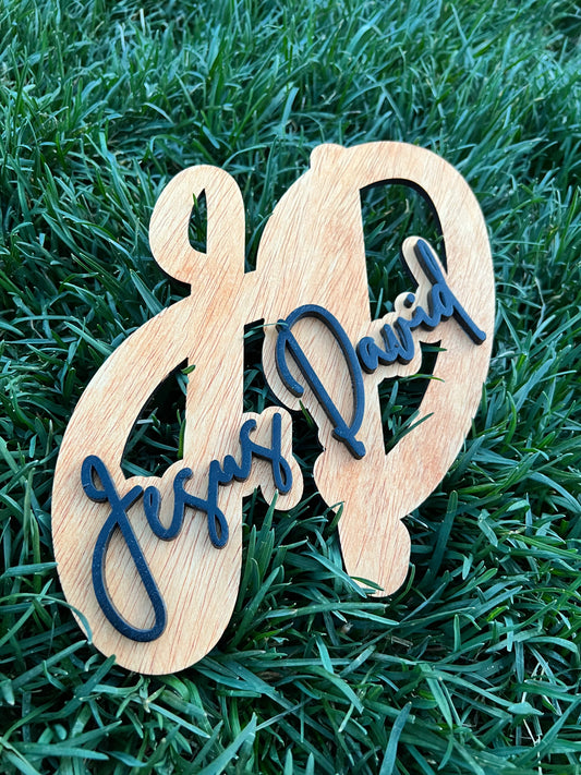 Custom Name Signs Die Cut 10"